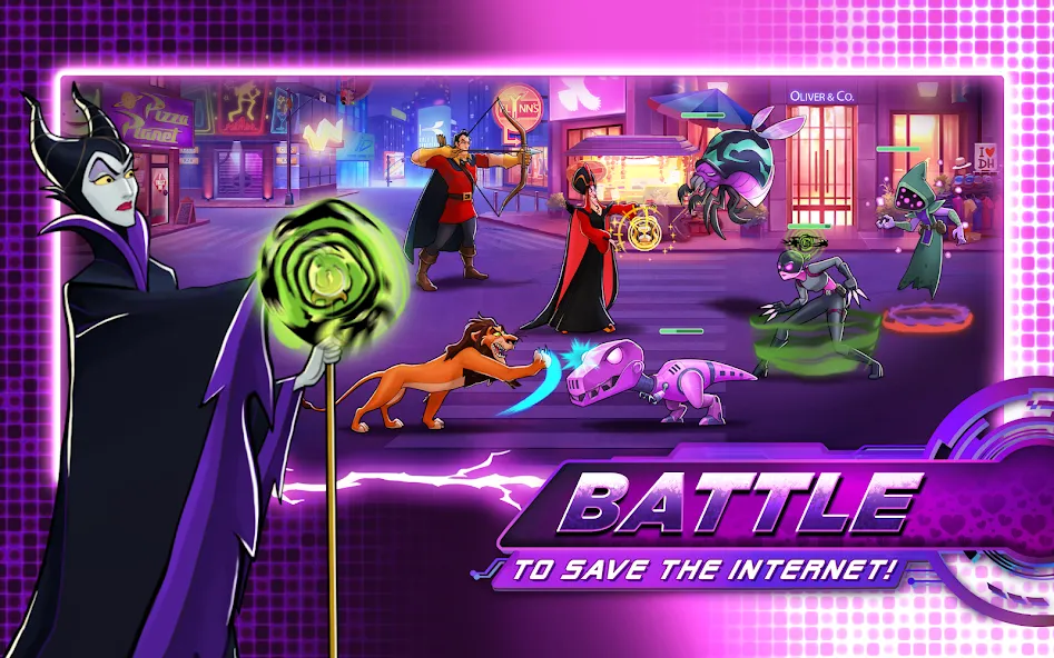 Скачать взломанную Disney Heroes: Battle Mode (Дисней Хироус)  [МОД Бесконечные монеты] — полная версия apk на Андроид screen 1