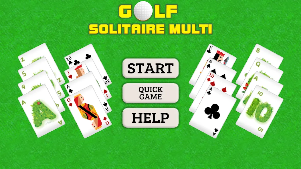 Взлом Golf Solitaire Multi CardsGame (Гольф Солитер Мульти КардсГейм)  [МОД Все открыто] — полная версия apk на Андроид screen 1