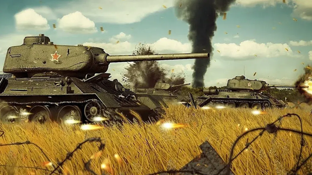 Скачать взломанную Army Tank Games Offline 3d  [МОД Unlocked] — последняя версия apk на Андроид screen 3