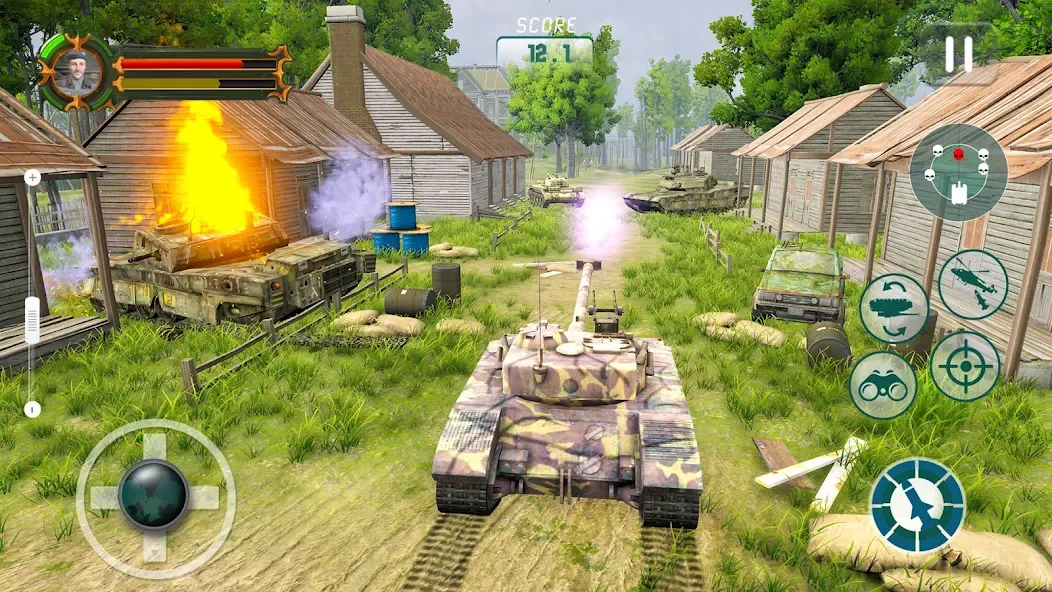 Скачать взломанную Army Tank Games Offline 3d  [МОД Unlocked] — последняя версия apk на Андроид screen 4