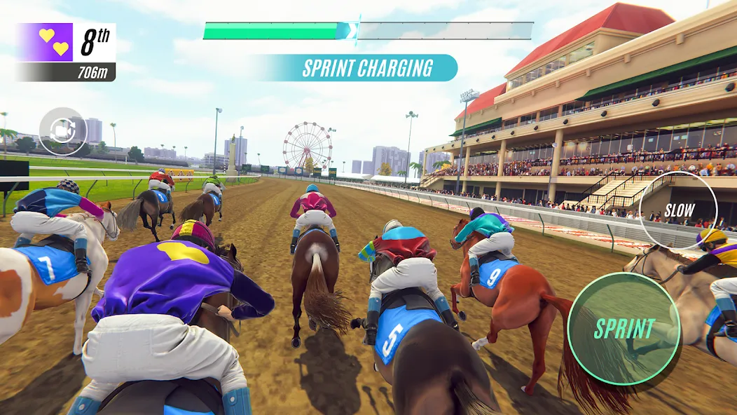 Скачать взломанную Rival Stars Horse Racing  [МОД Много денег] — полная версия apk на Андроид screen 1