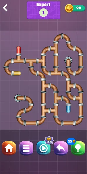 Взломанная Pipe Puzzle Connect (Пайп Пазл Коннект)  [МОД Много монет] — последняя версия apk на Андроид screen 4