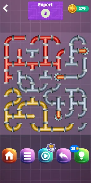 Взломанная Pipe Puzzle Connect (Пайп Пазл Коннект)  [МОД Много монет] — последняя версия apk на Андроид screen 5