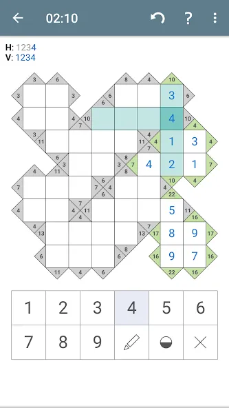 Взломанная Kakuro (Cross Sums)  [МОД Много монет] — полная версия apk на Андроид screen 2