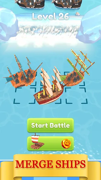 Взломанная Merge Pirates (Мердж Пираты)  [МОД Бесконечные деньги] — полная версия apk на Андроид screen 1