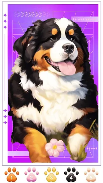 Скачать взлом Dog Coloring, Color by number  [МОД Unlocked] — полная версия apk на Андроид screen 2
