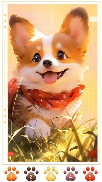Скачать взлом Dog Coloring, Color by number  [МОД Unlocked] — полная версия apk на Андроид screen 4