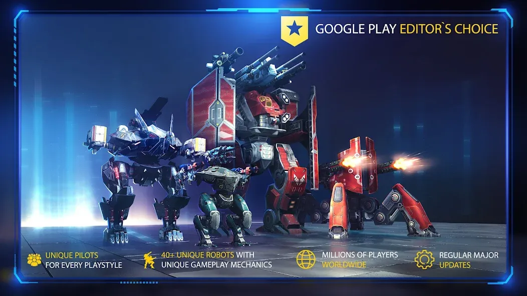 Взломанная War Robots Multiplayer Battles  [МОД Много монет] — стабильная версия apk на Андроид screen 5