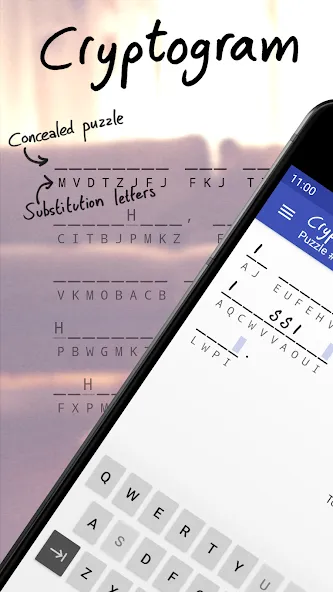 Скачать взломанную Cryptogram — puzzle quotes (Скрытограмма)  [МОД Все открыто] — последняя версия apk на Андроид screen 1