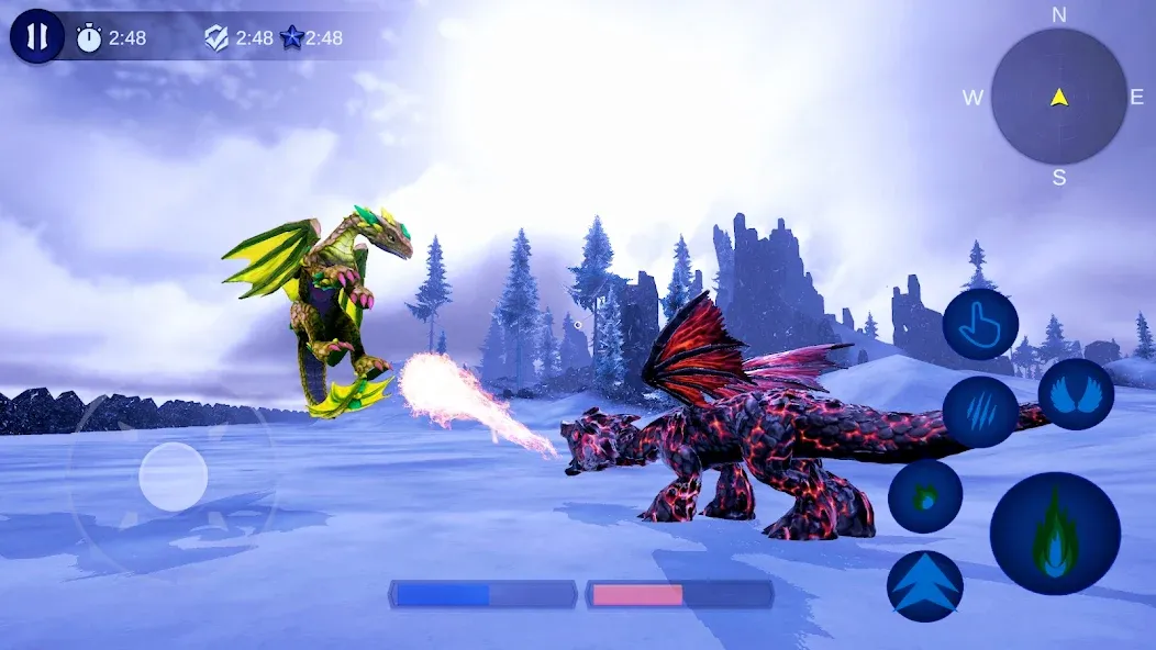 Скачать взлом Magical Dragon Flight Games 3D  [МОД Unlocked] — полная версия apk на Андроид screen 1