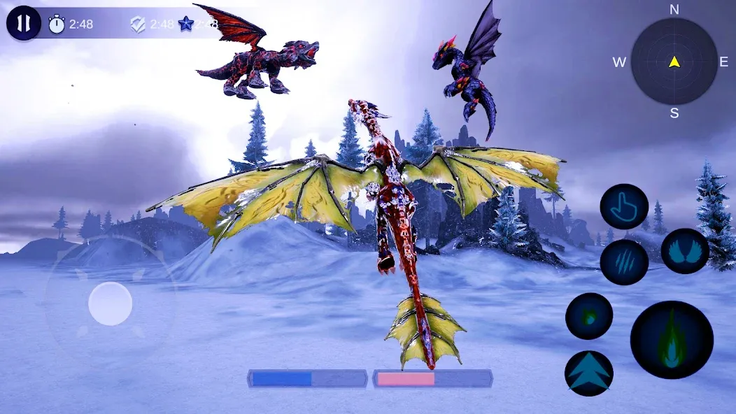 Скачать взлом Magical Dragon Flight Games 3D  [МОД Unlocked] — полная версия apk на Андроид screen 3