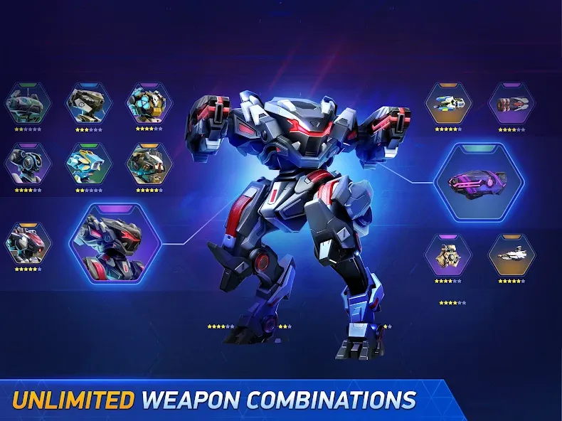 Взломанная Mech Arena — Shooting Game (Мех Арена)  [МОД Unlimited Money] — последняя версия apk на Андроид screen 4