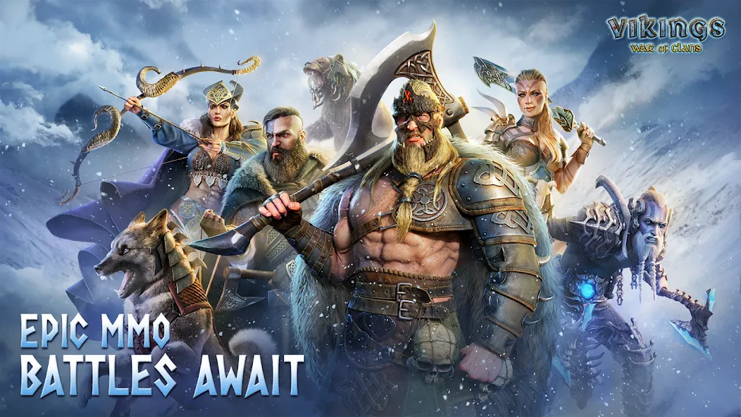 Скачать взломанную Vikings: War of Clans (Викинги)  [МОД Все открыто] — полная версия apk на Андроид screen 4