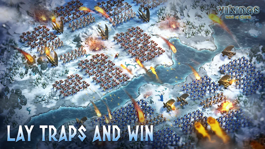 Скачать взломанную Vikings: War of Clans (Викинги)  [МОД Все открыто] — полная версия apk на Андроид screen 5