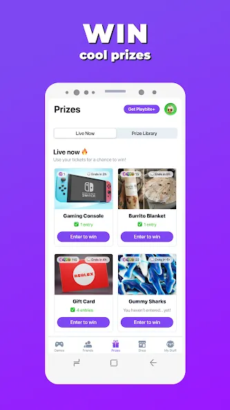 Скачать взлом Playbite — Play & Win Prizes (Плейбайт)  [МОД Меню] — стабильная версия apk на Андроид screen 4