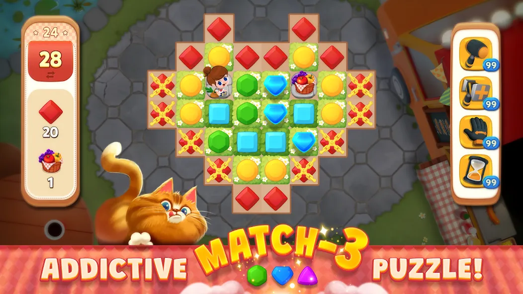 Взлом Delish Match : Match3 & Design (Делиш Матч)  [МОД Все открыто] — полная версия apk на Андроид screen 1