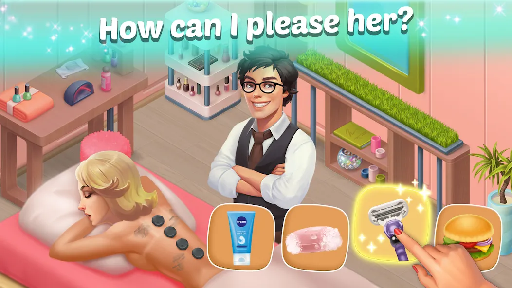 Скачать взломанную Family Hotel: love & match-3 (Фэмели Отель)  [МОД Много монет] — последняя версия apk на Андроид screen 1