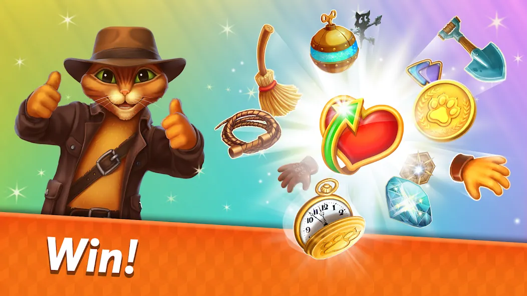 Скачать взломанную Indy Cat 2: Match 3 game  [МОД Все открыто] — последняя версия apk на Андроид screen 4