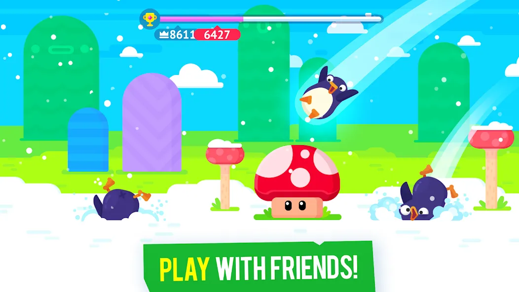 Взлом Bouncemasters: Penguin Games (Баунсмастерс)  [МОД Menu] — полная версия apk на Андроид screen 3