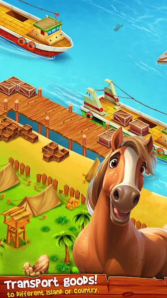 Взлом Country Valley Farming Game (Парадайз Хей Фарм Айленд)  [МОД Бесконечные монеты] — полная версия apk на Андроид screen 5