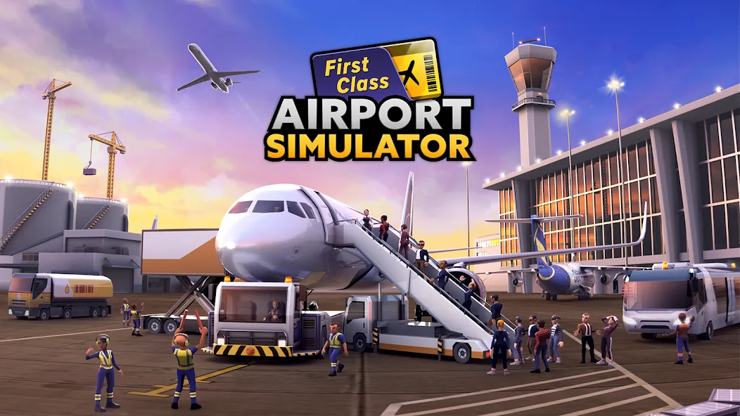 Скачать взломанную Airport Simulator: Tycoon Inc. (Эйрпорт Симулятор)  [МОД Unlocked] — стабильная версия apk на Андроид screen 1