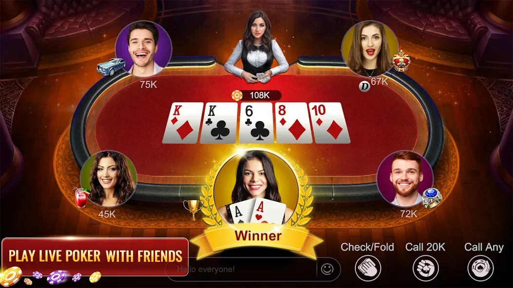 Взлом RallyAces Poker (РаллиЭйс Покер)  [МОД Много монет] — полная версия apk на Андроид screen 1