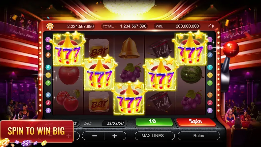 Взлом RallyAces Poker (РаллиЭйс Покер)  [МОД Много монет] — полная версия apk на Андроид screen 2