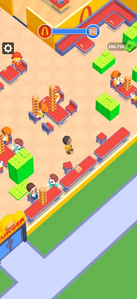 Взлом My Burger Shop: Burger Games (Май Бургер Шоп Игры)  [МОД Много денег] — полная версия apk на Андроид screen 1