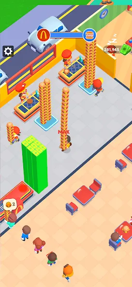 Взлом My Burger Shop: Burger Games (Май Бургер Шоп Игры)  [МОД Много денег] — полная версия apk на Андроид screen 3