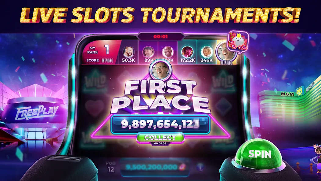 Взлом POP! Slots™ Vegas Casino Games  [МОД Menu] — последняя версия apk на Андроид screen 3