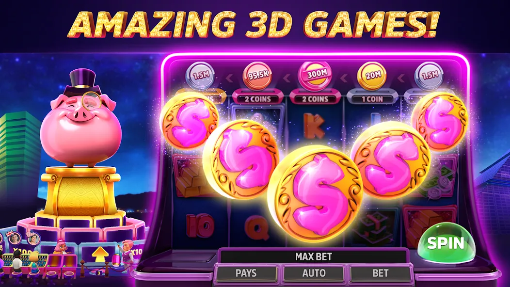 Взлом POP! Slots™ Vegas Casino Games  [МОД Menu] — последняя версия apk на Андроид screen 4