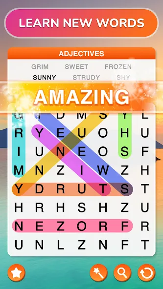 Взломанная Word Search — Word Puzzle Game  [МОД Бесконечные деньги] — стабильная версия apk на Андроид screen 3