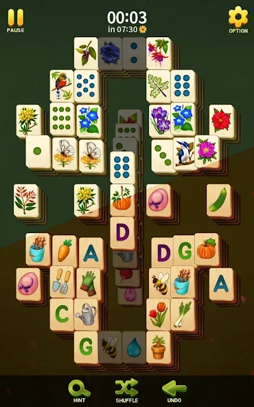 Скачать взлом Mahjong Blossom Solitaire  [МОД Много монет] — полная версия apk на Андроид screen 2