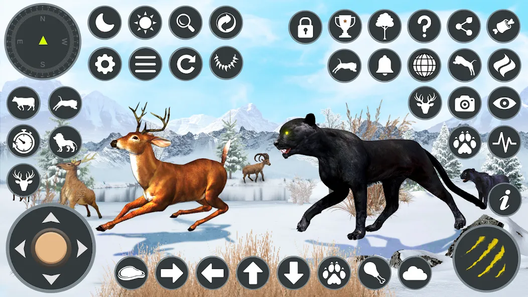 Взломанная Wild Black Panther Games  [МОД Меню] — последняя версия apk на Андроид screen 1