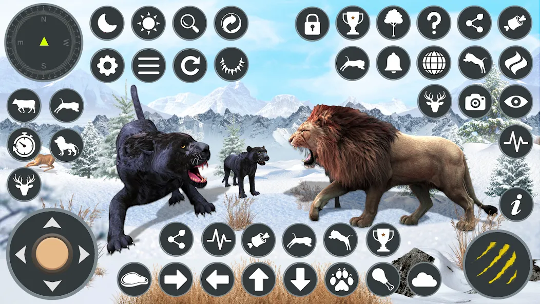 Взломанная Wild Black Panther Games  [МОД Меню] — последняя версия apk на Андроид screen 2