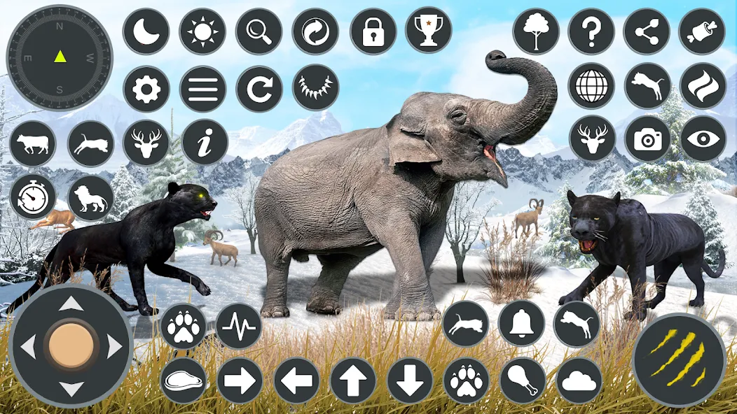 Взломанная Wild Black Panther Games  [МОД Меню] — последняя версия apk на Андроид screen 3