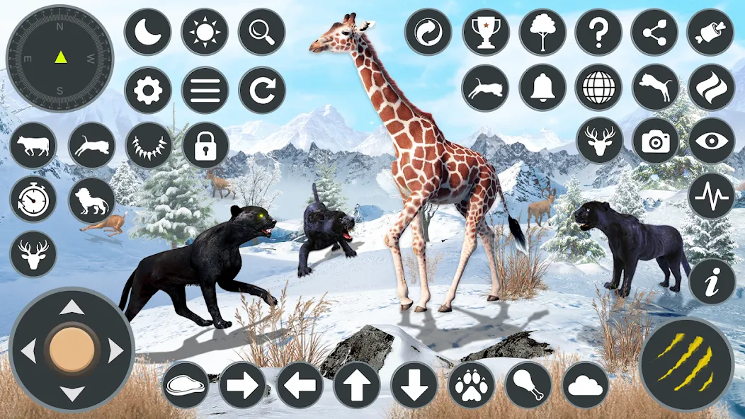 Взломанная Wild Black Panther Games  [МОД Меню] — последняя версия apk на Андроид screen 4