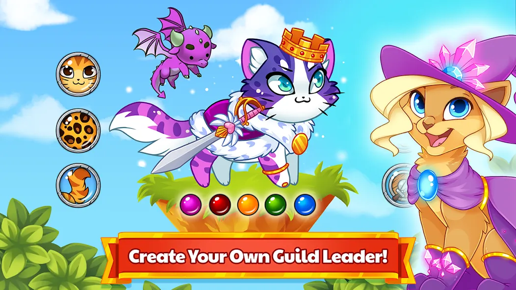 Скачать взломанную Castle Cats — Idle Hero RPG (Кэстл Кэтс)  [МОД Unlocked] — полная версия apk на Андроид screen 3