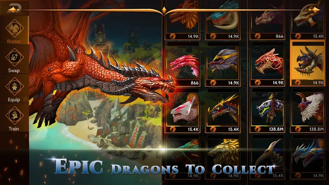 Скачать взломанную War Dragons (Вар Драгонс)  [МОД Unlimited Money] — последняя версия apk на Андроид screen 4