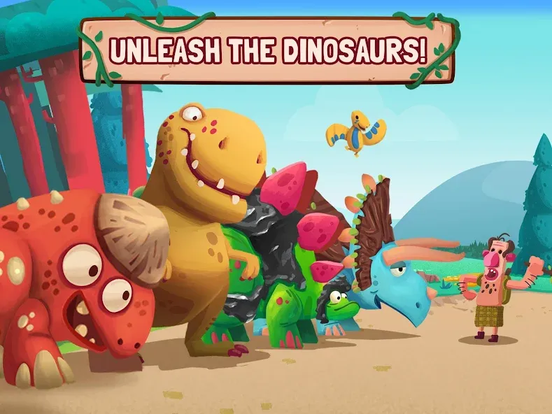 Скачать взлом Dino Bash: Dinosaur Battle (Дино Баш)  [МОД Много денег] — стабильная версия apk на Андроид screen 2