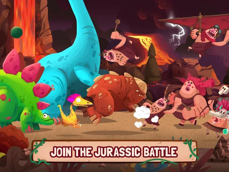 Скачать взлом Dino Bash: Dinosaur Battle (Дино Баш)  [МОД Много денег] — стабильная версия apk на Андроид screen 5