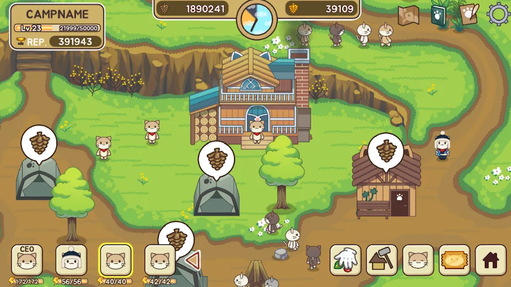 Взломанная Cat Forest — Healing Camp  [МОД Unlimited Money] — последняя версия apk на Андроид screen 2