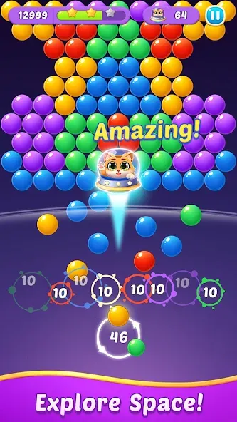 Скачать взломанную Bubble Shooter Gem Puzzle Pop (Бабл Шутер Драгоценный камень)  [МОД Unlocked] — стабильная версия apk на Андроид screen 4