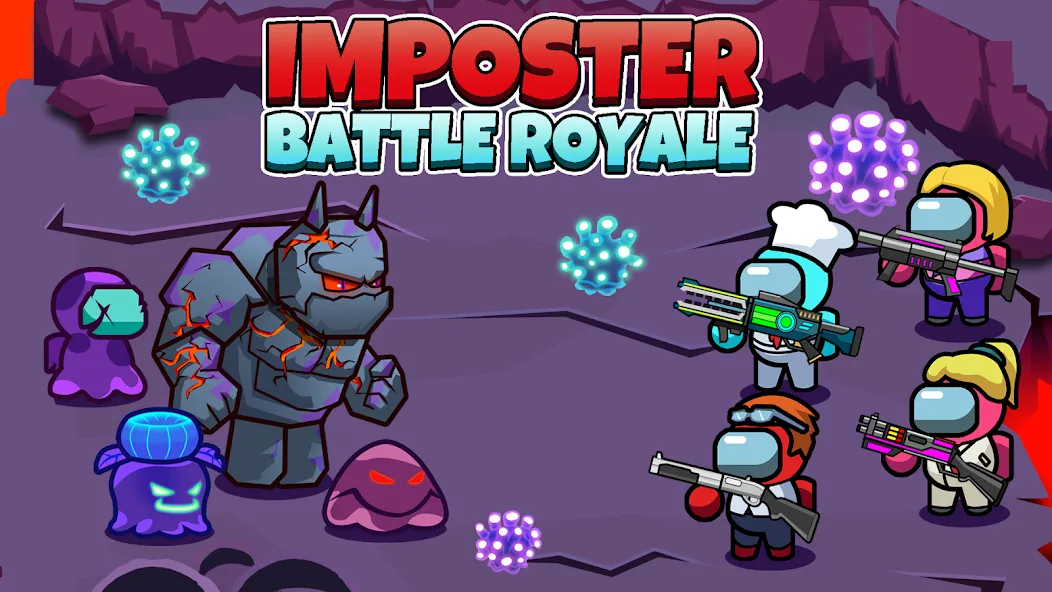 Скачать взломанную Imposter Battle Royale (Импостер Батл Рояль)  [МОД Mega Pack] — последняя версия apk на Андроид screen 3