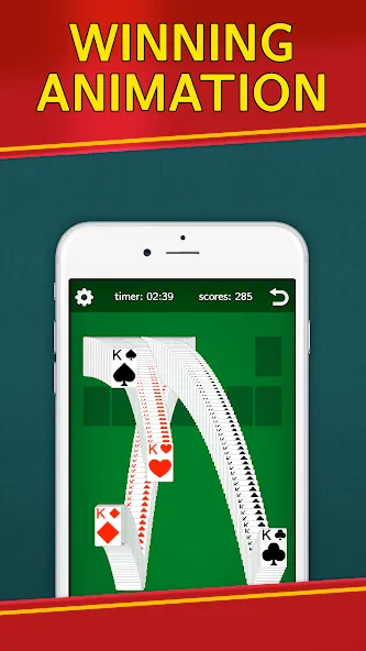 Взлом Classic Solitaire Klondike  [МОД Mega Pack] — стабильная версия apk на Андроид screen 4