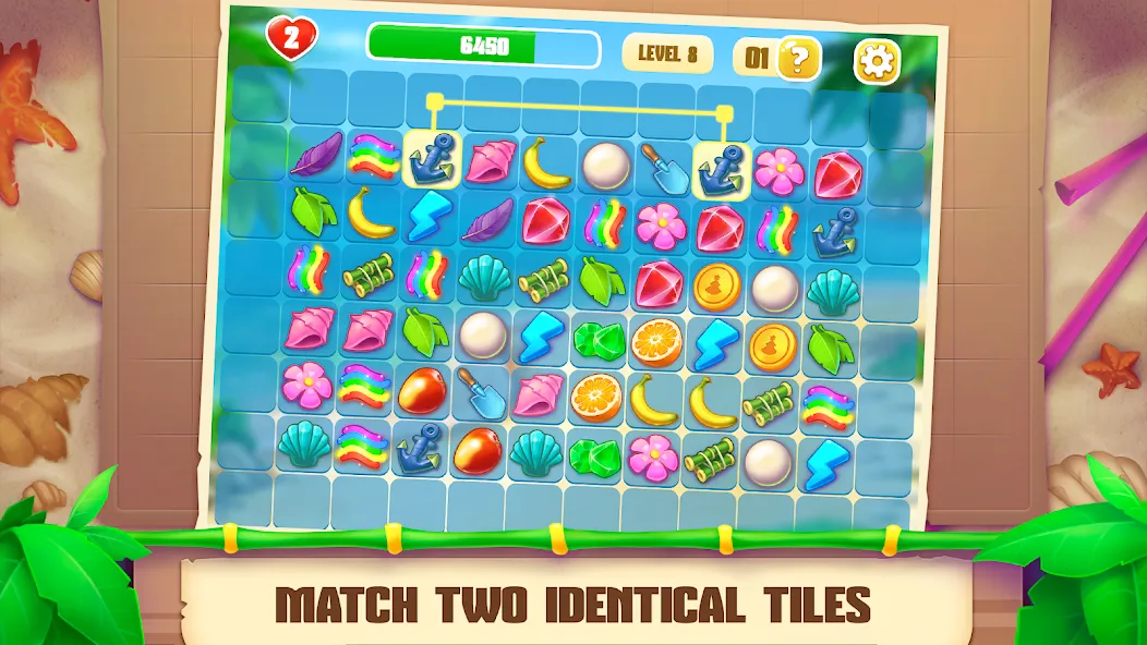 Скачать взлом Onet Paradise: connect 2 tiles (Онет Парадайз)  [МОД Много денег] — полная версия apk на Андроид screen 2