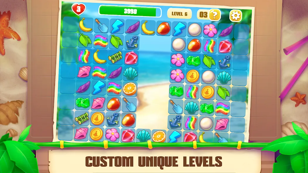 Скачать взлом Onet Paradise: connect 2 tiles (Онет Парадайз)  [МОД Много денег] — полная версия apk на Андроид screen 5