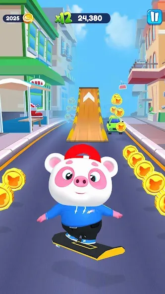 Скачать взлом Piggy Panda Run: Fun Game  [МОД Меню] — стабильная версия apk на Андроид screen 3