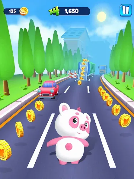 Скачать взлом Piggy Panda Run: Fun Game  [МОД Меню] — стабильная версия apk на Андроид screen 5