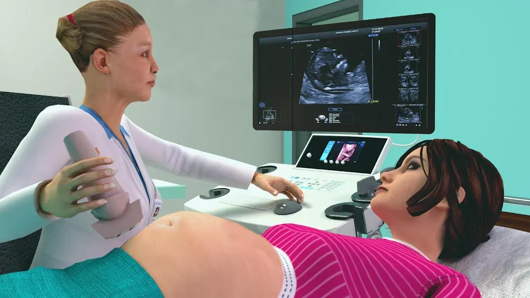 Взломанная Pregnant Mother Simulator Game (Симулятор беременной мамы)  [МОД Много денег] — стабильная версия apk на Андроид screen 1